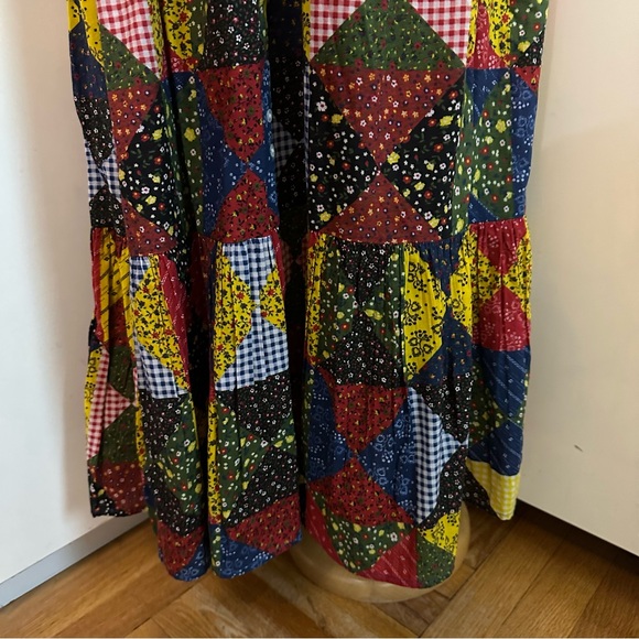 NWT DOEN Nicolette Countryside Patchwork Cotton Praire Maxi Dress sz M - Picture 11 of 15